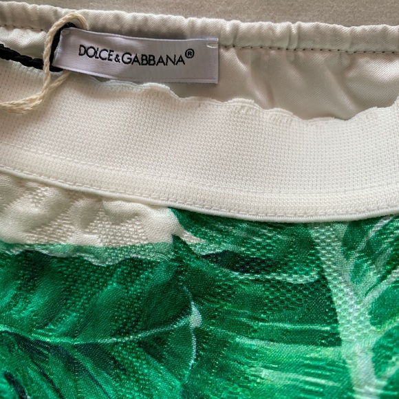 GORGEOUS DOLCE & GABBANA Green Leaf Skirt - Picture 6 of 8